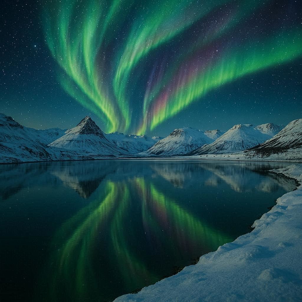 冰島極光旅行風(fēng)景